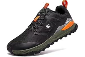 HOBIBEAR Zapatillas de Trail Running para Hombre | Trekking | Hiking | Zapatillas de Punta Ancha no deslizantes