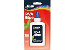 Bostik PVA Glue 118ml - Multi-Purpose Solvent-Free Glue - Dries Clear - UKCA & CE Approved - Ideal for Arts - Crafts - School & DIY Projects