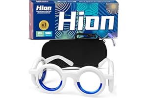 Hion Occhiali Motion Sickness, occhiali per auto, sollievo dalla cinetosi, malattia dell'aria, occhiali da mal di mare (XIN-Deep Black-DE-5)