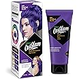 Nisha Cosglam Semi Permanent Hair Color for Unisex, Infused Conditioner, Glossy Finish, No Ammonia, No Peroxide & Non Oxidative, Vegan Highlights Hair Dye 120g #61 Purple Blue