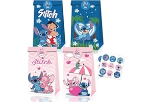 SYSYSYYASNL 12 stück Party Geschenktaschen mit Henkel,Geschenktüten Kindergeburtstag,Papiertüten mit Henkel（b