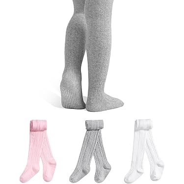Generisch 2025 - babymeisjespanty katoen met vlechtpatroon voetpanty