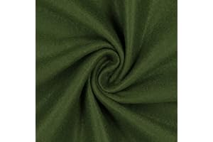 Mondo Tessuti - Tagli di Tessuto Panno Lenci - Feltro 1mm - Disponibile in Diversi Formati e ben 60 Colori (100X95CM, VERDE OLIVA)