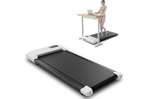 SupeRun Walking Pad, Under Desk Treadmill, 1-6KM/H Treadmill for Home with Remote Control and LCD Display, Walking Treadmill Maximum Capacity 136 Kg, Installation Free
