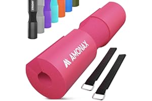 Amonax Barbell Squat Pad Cuscino Bilanciere quat - Collo e Spalle Supporto Pad - Grande per Squat, Affondi, Spinte Dell'anca Allenamento/Esercizi/Allenamento Con i Pesi Fitness