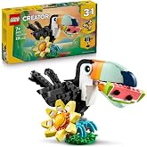 LEGO Creator 3 in 1 Wild Animals: Tropical Toucan Bird Butterfly for Nature and Animal Enthusiastic Children Ages 31173-7 and Over