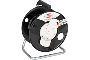 Brennenstuhl Garant Aufbewahrungstrommel/Leertrommel (aus Spezialkunststoff, Made in Germany) schwarz