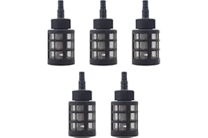 SEABABOO 5PCS Saugschlauch Filter Saugschlauch Filter Wasserpumpensieb Wasserpumpe Saugfilter Wasserfilter Gartenpumpe Saugfilter für Waschmaschine Ölpumpen Ausrüstungen Pumpen Saugfilter