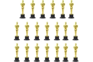 Eterspr 20 Piezas Golden Statues Trophy Award, Trofeos de Oro, Molde de Trofeo de Oro, para Ceremonia de Entrega de Premios, Premios de Fiesta, Celebración Deportiva