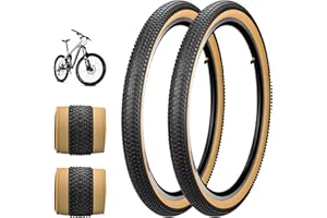 MEGHNA Pack de 2 neumáticos de bicicleta de 24/26/27,5 x 2,125 pulgadas, plegables, 30TPI para bicicletas de montaña y bicicletas de ciudad