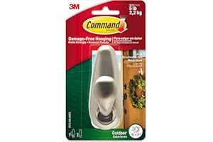 Command Hook Forever Classic Holds Up To 5 Lb Large Brushed Nickel 2 Strips