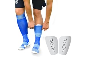 Joga Mini Shin Guards for Soccer Players Ultra Compact Lightweight Youth Shin Pads for Protection Small Guard for Soccer Athletes Football Pads for men Women Kids