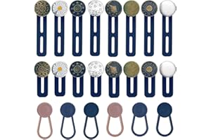 MKEMKA 22 Pcs Hose Taille Extender Button Adjustable Trouser Metal Extension Trouser Waistband Extensions Taste Schwangerschaft Jeans Verlängerung für Hosen für Männer und Frauen Hosen Taille Stretcher