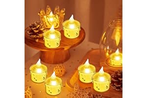 FANSIR LED Tea Lights Candles 24 Pack Flameless Led Tealights Battery Operated Flickering Fake Electric Candles for Party Wedding Birthday Christmas Valentine's Day Mother's Day Gifts