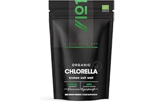 Organic Chlorella 2000mg – 300 Vegan Tablets – Broken Cell Wall – Pure Formula Supplement with no Additives – Resealable and Recyclable Pouch – by Alpha01