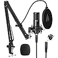 MAONO XLR Condenser Microphone, Professional Cardioid Studio Recording Mic for Streaming, Podcasting, Singing, Voice-Over, Vocal, Home-Studio, YouTube, Skype, Twitch (PM320S)