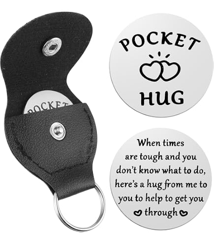 Grevosea 4 Stück Pocket Hug Glücksbringer Gute Besserung Geschenke Umarmung Glücksbringer Motivations Geschenke Mutmacher Geschenk Glücksbringer Schule Glücksbringer Frau Für Freund Freundin