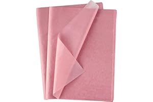 WFEWE 100 Sheets Tissue Paper Bulk,Pink Tissue Paper Sheets,Pink Wrapping Paper,Wrapping for Christmas DIY Crafts Birthday Holiday Weddings Arts Decor
