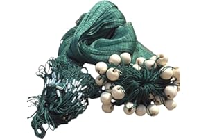 CINGHI LUSSO Fischfangnetz, handgefertigt, thermoplastisches Material, Höhe 2 m, Länge 5 m – 50 m, saubere Fischteich, Fischkeimlinge