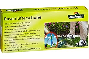 Aireador de césped zapatos de Dehner, Sunny, aprox. 32 x 15 x 5 cm, verde