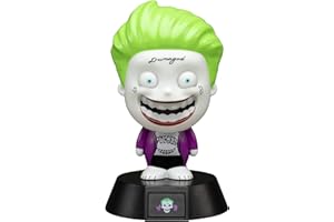 Paladone Joker Icon 3D LED da collezione Suicide Squad ideale per la camera da letto dei bambini, l'ufficio e la casa, illuminazione pop cultura [classe energetica A+], multicolore