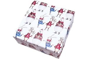 arkamii carta da regalo formato 86 x 64 cm disegno natale natalizio 3 fogli formato grande (NA8)