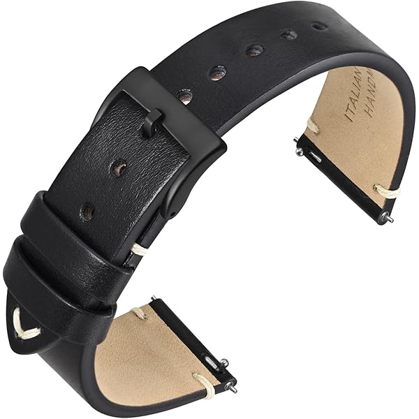 Mannen horlogebanden, 22mm Horween lederen horlogeband, Quick Release