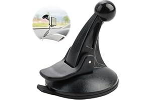 GMENTS Car Sat Nav Holder for Garmin Replacement Windscreen Suction Cup Mountvehicle Sucker Suction with Ball Connector Compitable with Garmin Drivesmart Nuvi Zumo Driveassist Camper Van Black