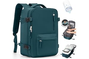 SZLX Mochila Viaje de Vacío con Bomba Mochilas Viaje Cabina Avion 40x30x20 Ryanair Vueling Wizzair Equipaje de Mano 40x20x25 Ryanair Vacio Maletas 45x36x20 Easyjet Mochila Portatil 14 Pulgadas Hombre