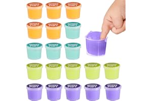 THE TWIDDLERS 20 Noise Putty Mini Schleim Spielzeug, Laute Kinderknete Töpfe - Mitbringsel, Mitgebsel für Kindergeburtstag, Gastgeschenke für Jungen & Mädchen
