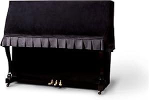 Clairevoire Classics: Premium Velvet Upright Piano Cover | Waterproof inner lining | Handcrafted with Luxury-grade Velvet | Fits standard sized upright pianos [Free Premium 88-key dust cover]
