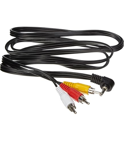 ACEMAX 4ft 1.2m 3.5mm Male Jack To RCA (Video/Audio L/R) A/V Cable