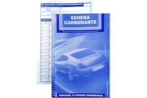 EUREX N. 50 Blocchi di SCHEDE CARBURANTI con Copertina E con 12 SCHEDE CADAUNO (Totale schede 600)