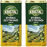 Kristal Riviera Zeytinyağı Teneke, 5L, 2'li Paket