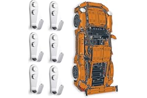 SuFunSu Crochet mural pour Lego 42056 Lego Technic Porsche 911 GT3 RS, cadeaux de collection pour adultes pour voiture Lego (crochet uniquement) (crochet uniquement) (crochet 42056)