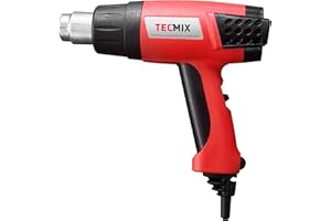 Tecmix 17602 DHG 2000 soplador de aire caliente [230 V - UE] Pistola de calor digital, color rojo