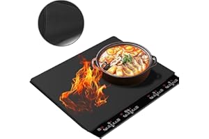Txmyxgs Induction Protection Mat, 61.5 x 53 cm, Induction Hob Cover, Hob Cover, Induction Hob, Reusable Multifunctional Silicone Mat for Ceramic and Induction Hobs