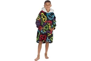 GM Apparel Kids Gaming Hoodie Blanket Oversized for Boys & Girls – Cozy Wearable Hooded Fleece Trow Sweatshirt Cosy Big Jumper