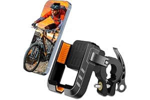 Zivacate Uchwyt na Telefon Rowerowy, 360° Obracalny Uchwyt na Telefon Motocyklowy, Uchwyt Telefon Rowerowy Kompatybilny z iPhone 13 15 14 Pro Max Plus, Samsung (Max), Telefon 4.7'' do 7.2''