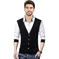 Subzero Fashion Slim Fit Men Cut & Sew Waist Coat Style T-Shirt