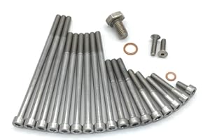 SCHRAUBEN-HUPE Zündapp Motor Screws Set for Type 448 CS25 HAI25 Engine 278 3-Speed Cylinder Screws with Hexagon Socket Made of Stainless Steel V2A