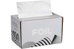 ‎SEGBEAUTY Segbeauty Aluminiumfolie für Haare, Folienrolle für Haarstyling Färbung Professionelle geprägte Haarmarkierungsfolien für Balayage Bleichen Friseursalon Werkzeuge Friseurbedarf (120 mm x 50 m)