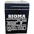 Gloerzz Sigma 6Volt 5Ah Sealed Lead-Acid Rechargeable Battery Set Of 1