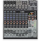 Behringer XENYX X1622USB Premium 16-Input 2/2-Bus Mixer mit XENYX Mic Preamps und Compressors, British EQ, 24-Bit Multi-FX Pr