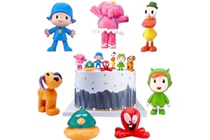 YISKY Figuras Decoración Pastel, 7 pcs Juego de Minifiguras Anime para Tarta, Juguetes Figuras Acción Modelo Niños