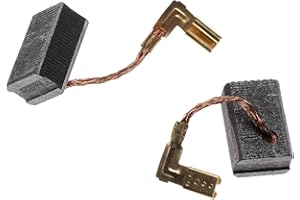 vhbw 2x balais de charbon 6 x 9 x 13,5 mm compatible avec Makita GA4534, GA4530, GA4034, JS1000, GA5034, GA5030 outil électrique
