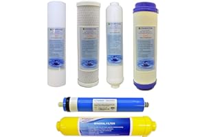 Finerfilters - Filtri di ricambio per osmosi inversa, uso domestico, membrana da 50 GPD, 6 pezzi