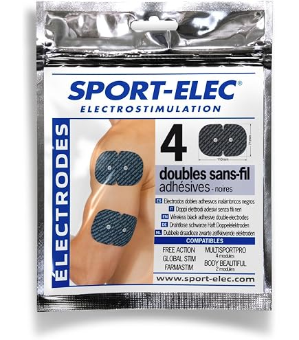 Gymform – Kit Électrodes Rechange Ceinture Dual Shaper, Compatible Et Facile à Installer