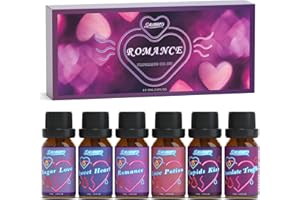 Salubrito Walentynkowe olejki eteryczne, zestaw prezentowy, romantyczny olejek zapachowy do produkcji świec – romantyzm, słodkie serce, chocalate, miłość i więcej, prezenty na Walentynki, Romans