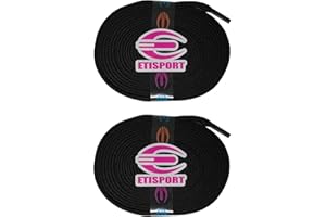 ETISPORT Paio di Lacci per Pattinaggio Professionali, per Pattini su Ghiaccio, Artistici, e in Linea. Resistenti.